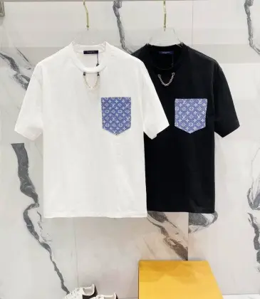 Louis Vuitton T-Shirts for AAAA Louis Vuitton T-Shirts Black/White #A46764
