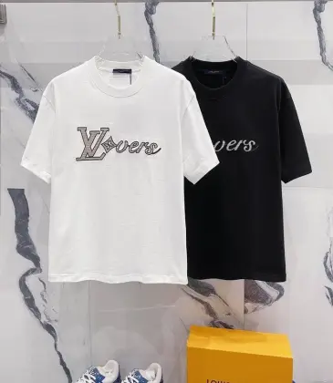 Louis Vuitton T-Shirts for AAAA Louis Vuitton T-Shirts Black/White #A46773