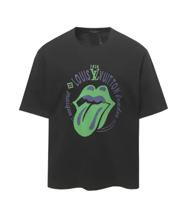 Louis Vuitton T-Shirts for AAAA Louis Vuitton T-Shirts Black/White #A49046