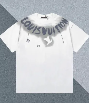 Louis Vuitton T-Shirts for AAAA Louis Vuitton T-Shirts Black/White #A49396