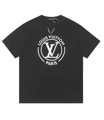 Louis Vuitton T-Shirts for AAAA Louis Vuitton T-Shirts Black/White #A49696