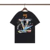 1Louis Vuitton T-Shirts for AAAA Louis Vuitton T-Shirts Black/White #A49942