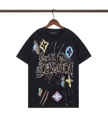 Louis Vuitton T-Shirts for AAAA Louis Vuitton T-Shirts Black/White #A50212