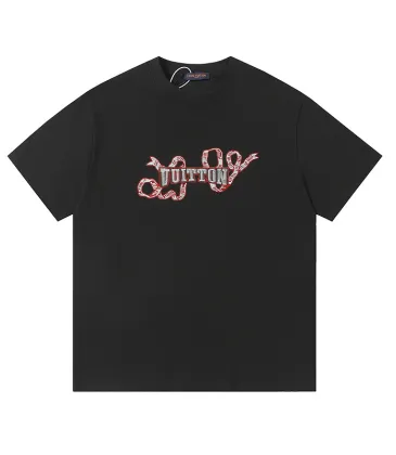 Louis Vuitton T-Shirts for AAAA Louis Vuitton T-Shirts Black/White #A50328