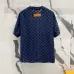 26Louis Vuitton T-Shirts for AAAA Louis Vuitton T-Shirts Black/White/Blue #A46758