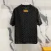 4Louis Vuitton T-Shirts for AAAA Louis Vuitton T-Shirts Black/White/Blue #A46758