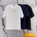1Louis Vuitton T-Shirts for AAAA Louis Vuitton T-Shirts Black/White/Blue #A46758