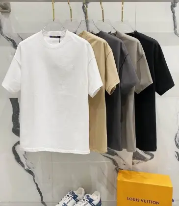 Louis Vuitton T-Shirts for AAAA Louis Vuitton T-Shirts Black/White/Khaki/Grey #A46755
