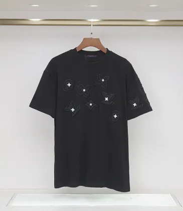 Louis Vuitton T-Shirts for AAAA Louis Vuitton T-Shirts Black/White/Red #A49051