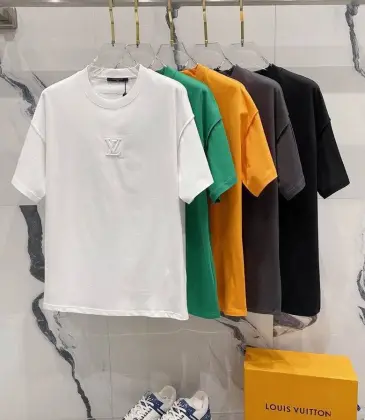 Louis Vuitton T-Shirts for AAAA Louis Vuitton T-Shirts Black/White/Yellow/Green/Grey #A46727