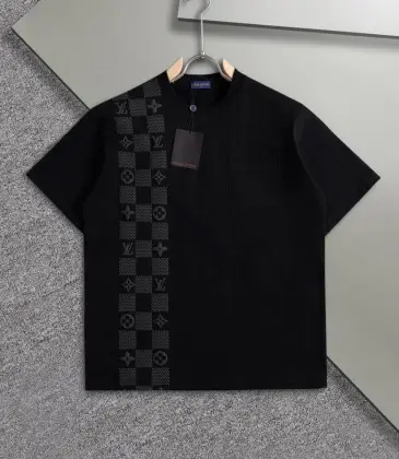 Louis Vuitton T-Shirts for AAAA Louis Vuitton T-Shirts Crew Neck Black/White #A46721