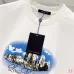 5Louis Vuitton T-Shirts for AAAA Louis Vuitton T-Shirts Weight:320g Black/White #A53036