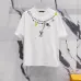 15Louis Vuitton T-Shirts for AAAA Louis Vuitton T-Shirts embroidery Black/White #A46744