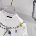 17Louis Vuitton T-Shirts for AAAA Louis Vuitton T-Shirts embroidery Black/White #A46744