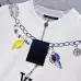 19Louis Vuitton T-Shirts for AAAA Louis Vuitton T-Shirts embroidery Black/White #A46744