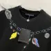 7Louis Vuitton T-Shirts for AAAA Louis Vuitton T-Shirts embroidery Black/White #A46744