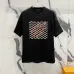 3Louis Vuitton T-Shirts for AAAA Louis Vuitton T-Shirts embroidery Black/White #A46748