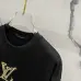 5Louis Vuitton T-Shirts for AAAA Louis Vuitton T-Shirts embroidery Black/White #A46750