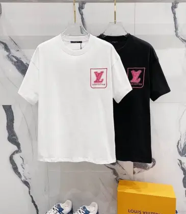 Louis Vuitton T-Shirts for AAAA Louis Vuitton T-Shirts embroidery Black/White #A46751