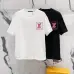 1Louis Vuitton T-Shirts for AAAA Louis Vuitton T-Shirts embroidery Black/White #A46751