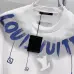24Louis Vuitton T-Shirts for AAAA Louis Vuitton T-Shirts embroidery Black/White #A46753