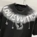 7Louis Vuitton T-Shirts for AAAA Louis Vuitton T-Shirts embroidery Black/White #A46753