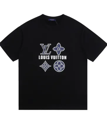 Louis Vuitton T-Shirts for Men' Polo Shirts Black/White #A47613