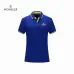6Moncler T-shirts Polo for men Solid Color Black/White/Yellow/Blue/Red/Grey #A46647