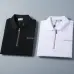 15Moncler T-shirts Polo for men zipper Black/White #A46648