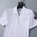 4Moncler T-shirts Polo for men zipper Black/White #A46648