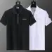 1Moncler T-shirts Polo for men zipper Black/White #A46648
