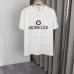 9Moncler T-shirts for men  Big Logo Cotton Black/White #A48649