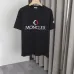 1Moncler T-shirts for men  Big Logo Cotton Black/White #A48649