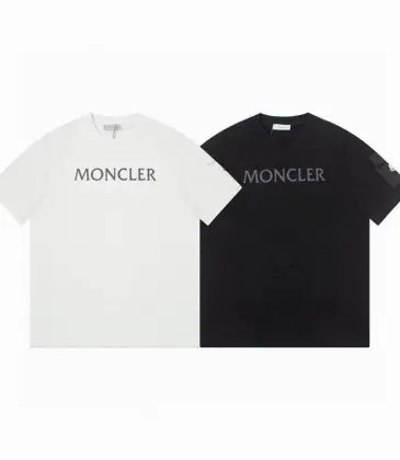Moncler T-shirts for men Black/White #A47262