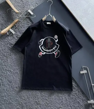Moncler T-shirts for men Black/White #A47263