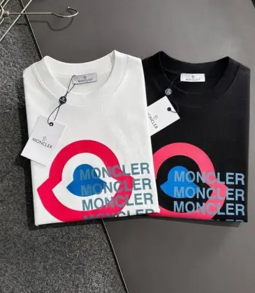 Moncler T-shirts for men Black/White #A47264