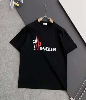 Moncler T-shirts for men Black/White #A47266