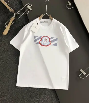 Moncler T-shirts for men Black/White #A47267