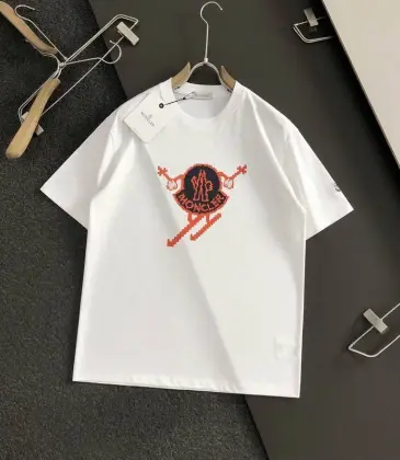Moncler T-shirts for men Black/White #A47268