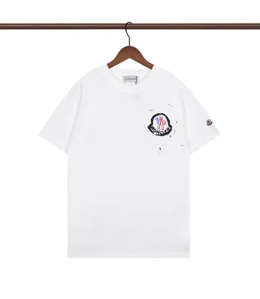 Moncler T-shirts for men Black/White #A49940