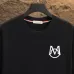 9Moncler T-shirts for men Black/White Weight 300g 100% cotton #A53013