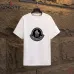 5Moncler T-shirts for men Black/White Weight 300g 100% cotton #A53014