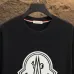 9Moncler T-shirts for men Black/White Weight 300g 100% cotton #A53014