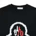 15Moncler T-shirts for men Black/White/Green #A47259