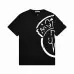 18Moncler T-shirts for men Black/White/Orange #A47265