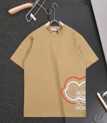 Moncler T-shirts for men Black/White/Yellow/Khaki #A47261