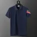 4Moncler T-shirts for men Buttons Black/White/Blue #A46654