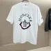 1Moncler T-shirts for men Crew Neck  printing Black/White #A46410