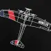 7Moncler T-shirts for men airplane Black/White #A47256