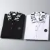 21Moncler T-shirts for men collar logo Black/White  #A46652